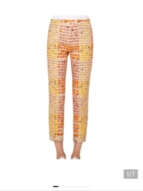 Akris Punto French Riviera Beach Umbrella Ankle Pants 10